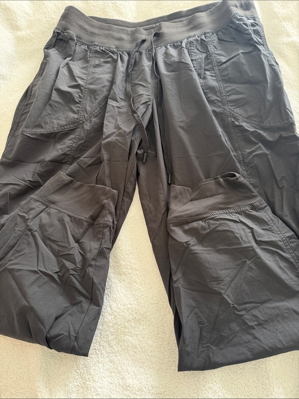 CALIA by Carrie Underwood Charcoal Gray Drawstring Joggers